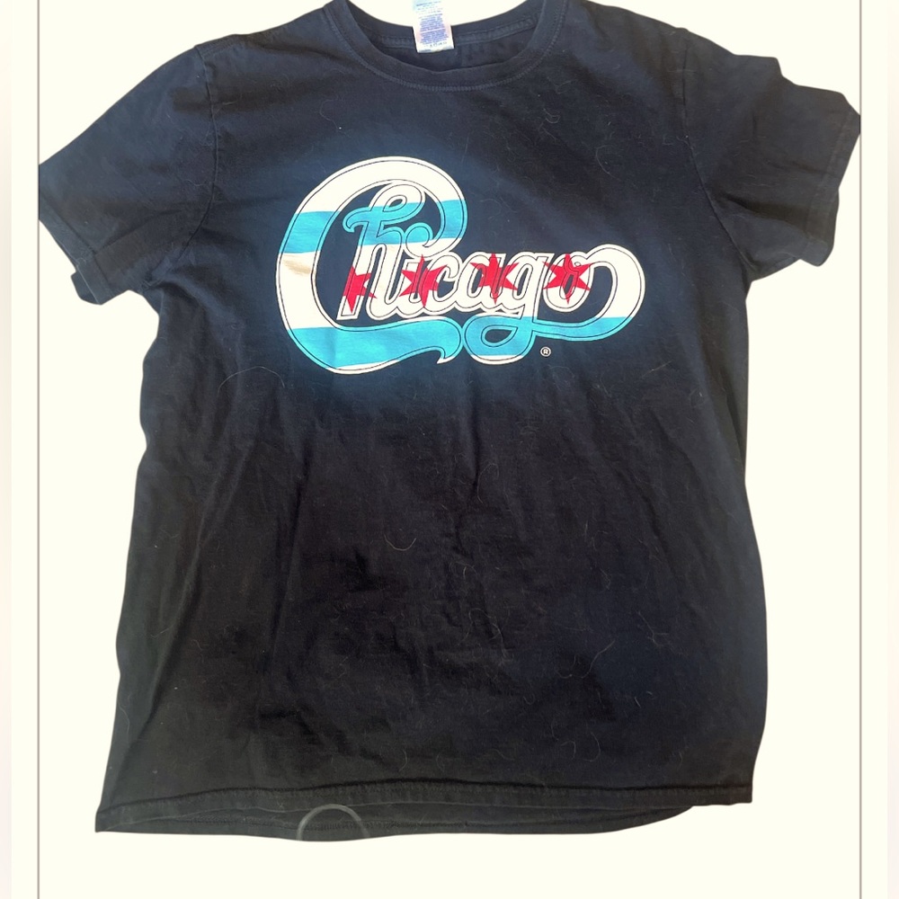 Chicago concert tour t shirt graphic t shirt black